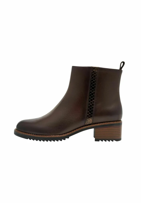 Cowboy-/Bikerstiefelette - mocca comb