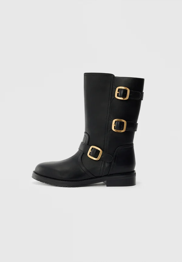 Cowboy-/Bikerstiefelette - nero