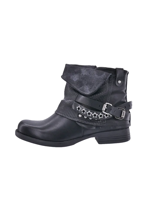 Cowboy-/Bikerstiefelette - schwarz
