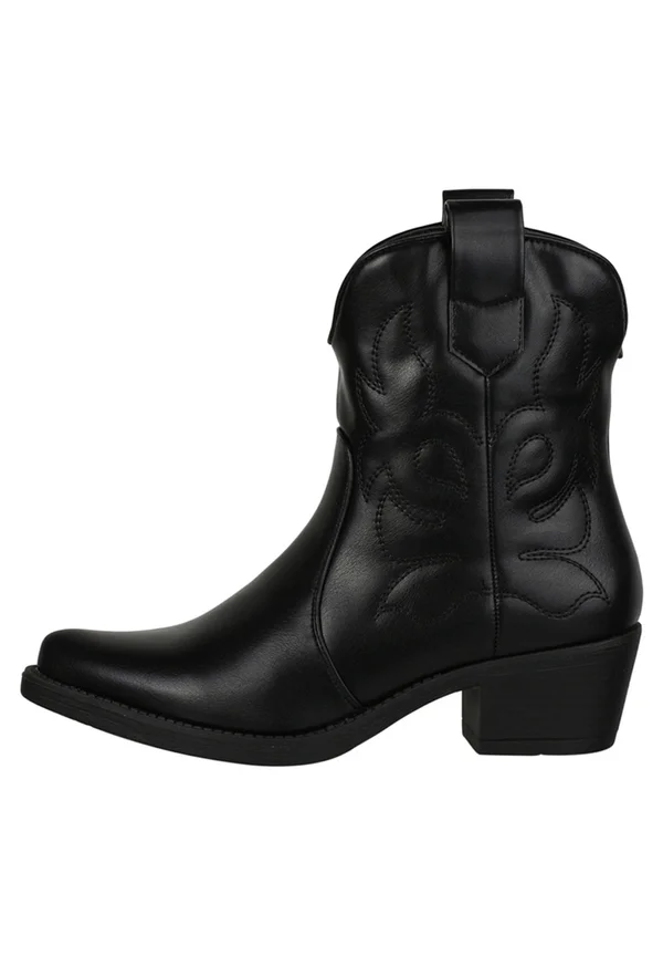Cowboy-/Bikerstiefelette - schwarz
