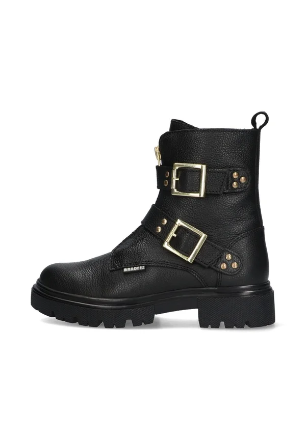 Cowboy-/Bikerstiefelette - zwart