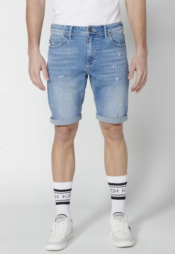COWBOY STRECTH REGULAR FIT  - Jeans Shorts - azul cl   light blue