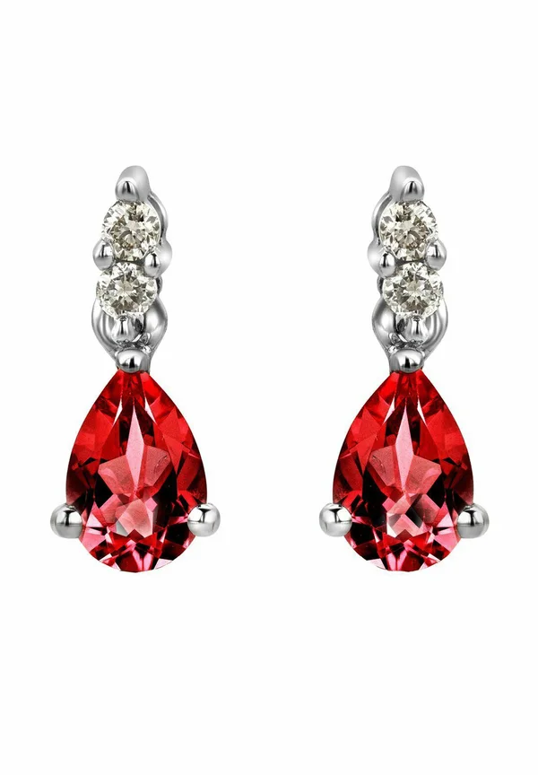 CREATED PEARDROP  - Ohrringe - white gold
