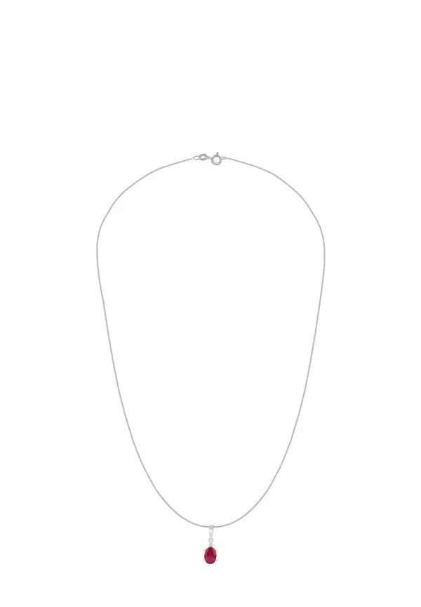 CREATED RUBY - DIAMOND - Halskette - white gold-coloured