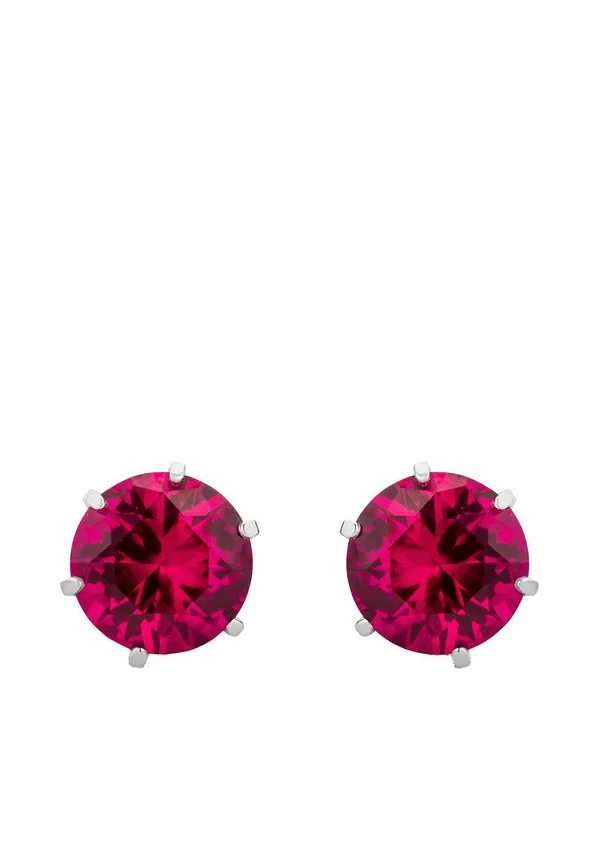 CREATED RUBY - Ohrringe - white gold