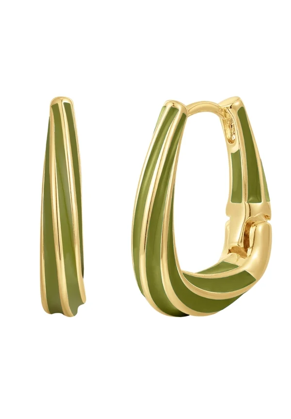 CREOLEN EMAILLE YOKOAMII MODESCH - Ohrringe - gold-coloured