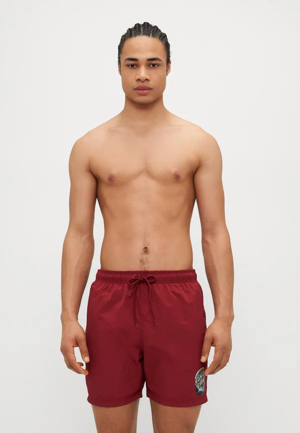 CRESCENT BONE HAND - Badeshorts - burgundy