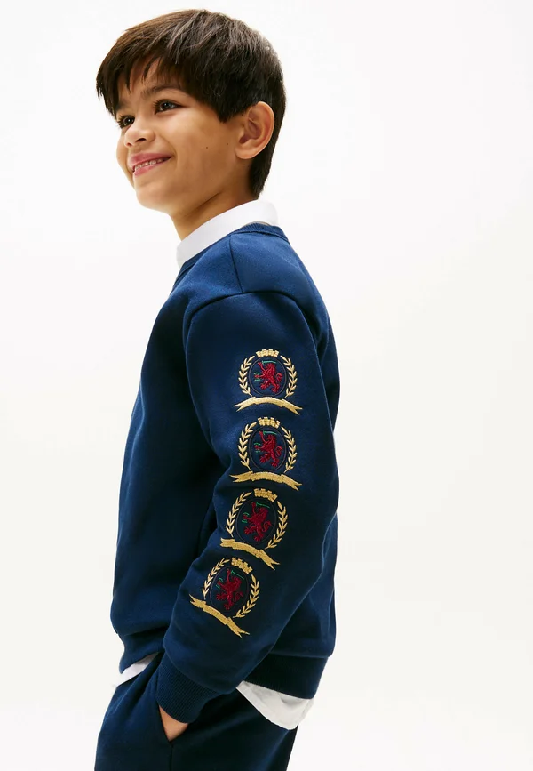 CREST GRAPHIC  - Sweatshirt - dark night navy