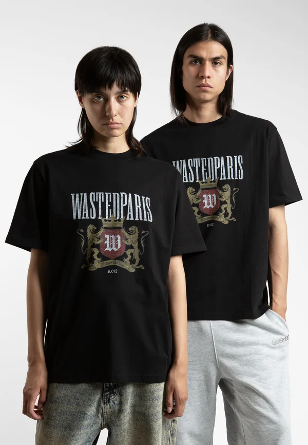 CREST UNISEX  - T-Shirt print - black