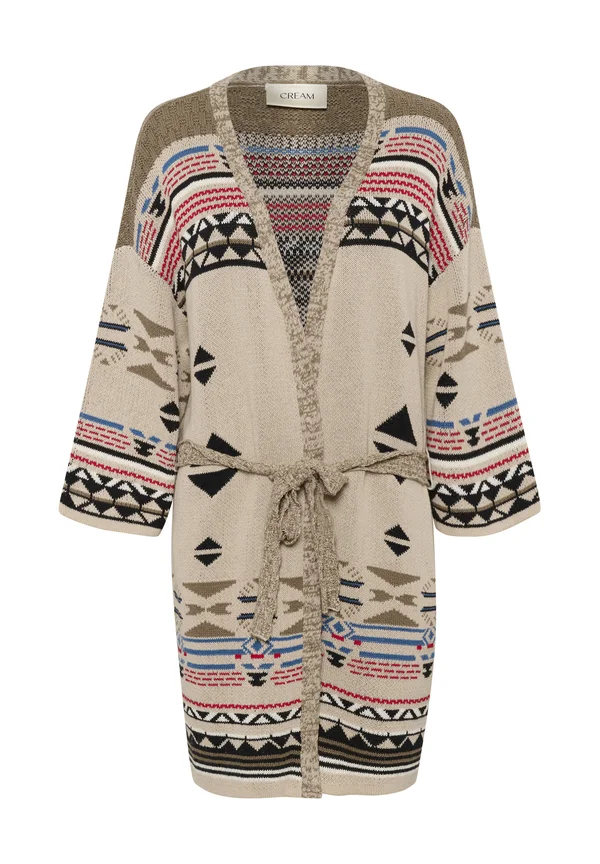 CRETTA - Strickjacke - ethnic red and blue mix