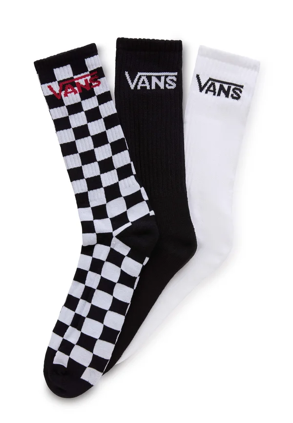 CREW 3PACK - Socken - black/white