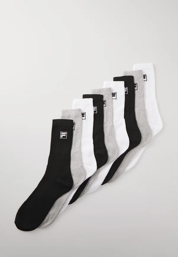 CREW FULL TERRY UNISEX 9 PACK - Socken - black/grey/white