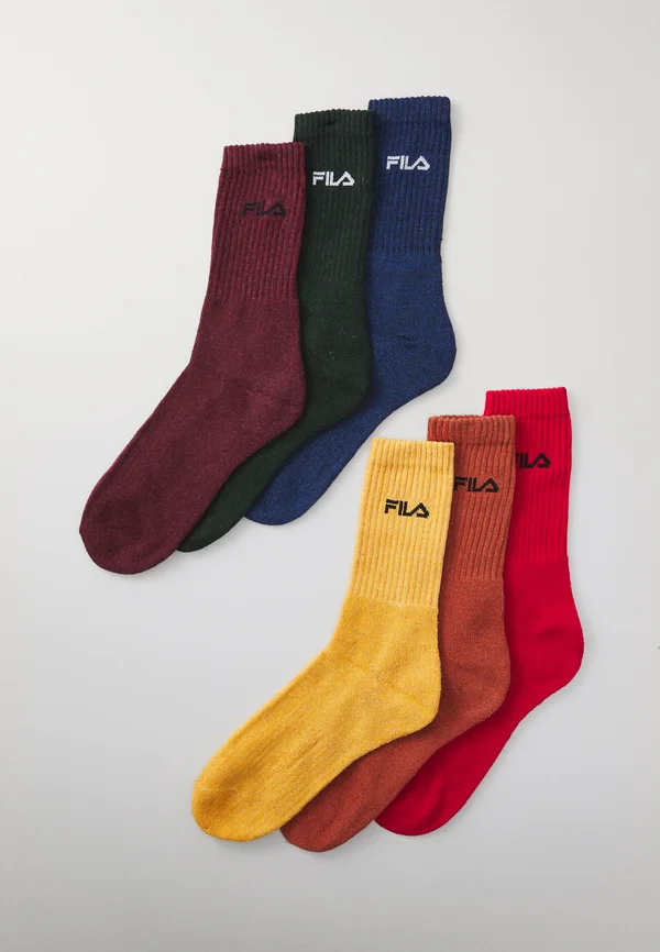 CREW FULL UNISEX 6 PACK - Socken - mustard/brick/ferra/claret/night/jade