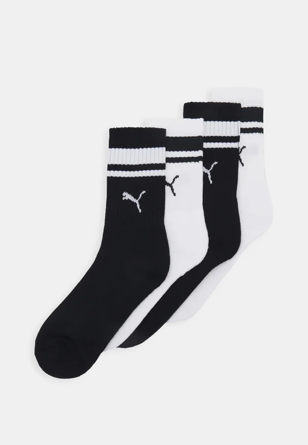 CREW HERITAGE STRIPE 4 PACK UNISEX  - Sportsocken - black/white