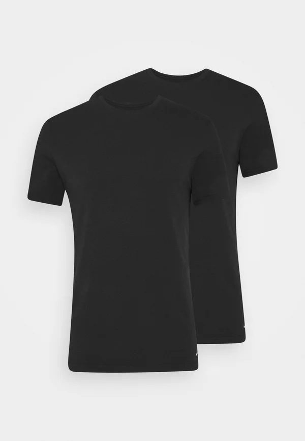 CREW NECK 2 PACK - Unterhemd/-shirt - black