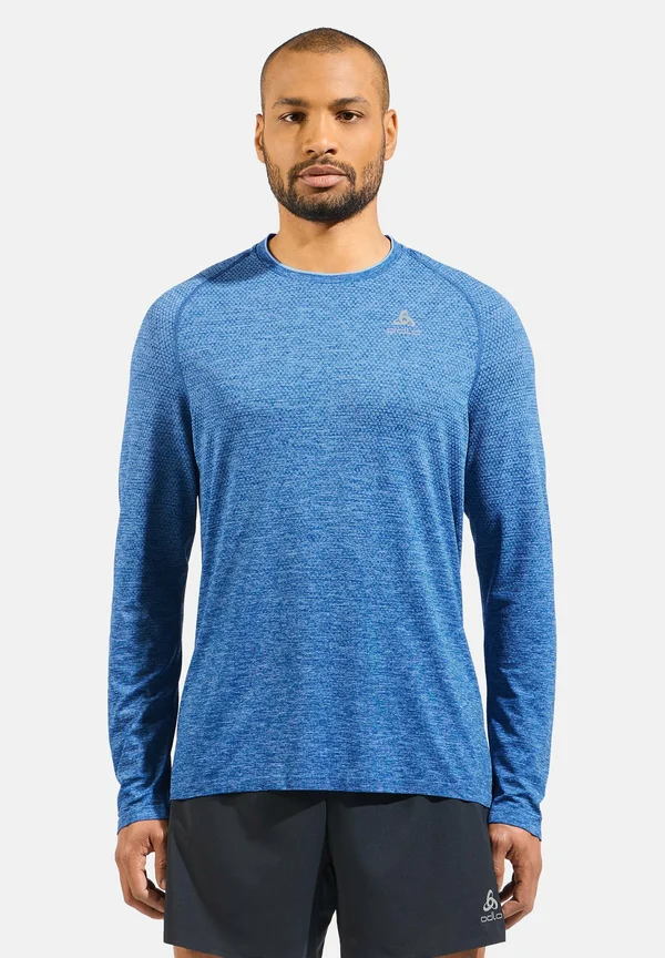 CREW NECK ESSENTIAL SEAMLESS - Langarmshirt - limoges melange