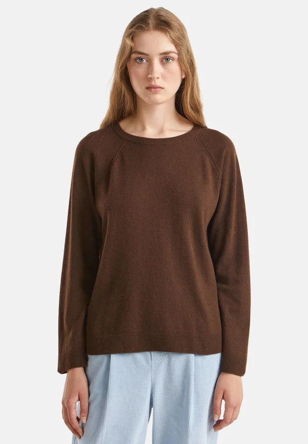 CREW NECK IN BLEND - Strickpullover - brown