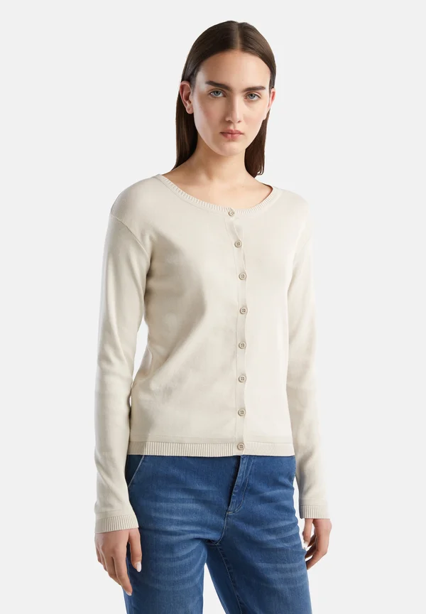 CREW NECK PURE  - Strickjacke - beige