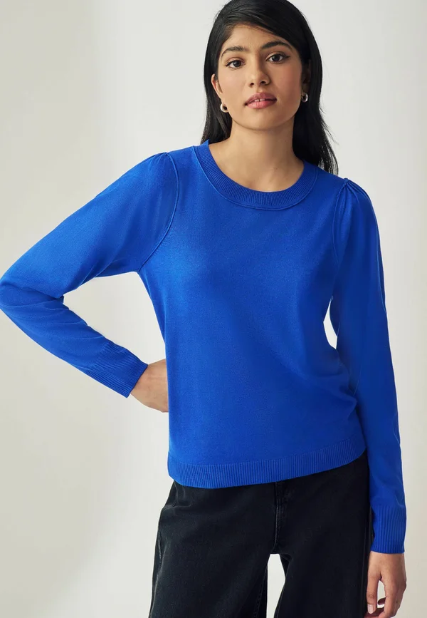 CREW NECK - REGULAR FIT - Strickpullover - blue