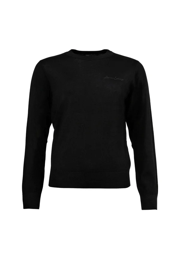 CREW NECK RUNDHALS - Strickpullover - schwarz