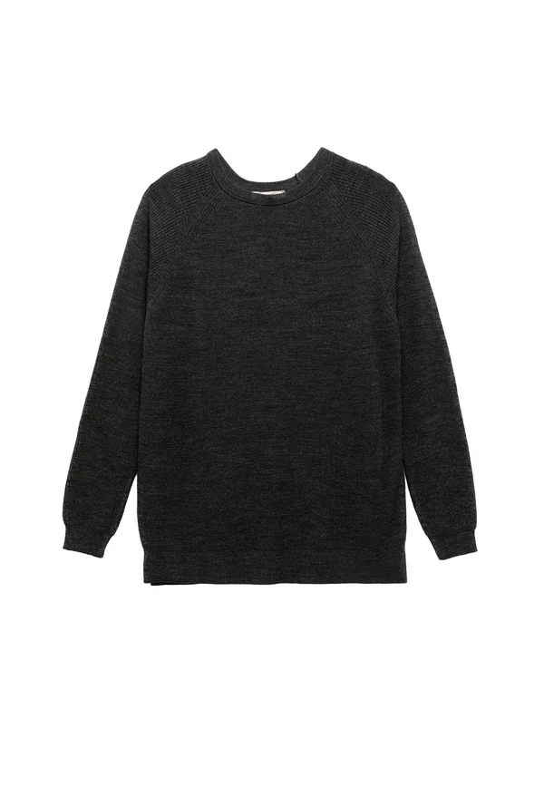 CREW NECK - Strickpullover - anthracite