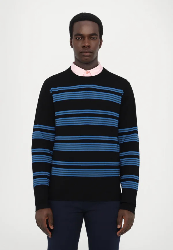 CREW NECK - Strickpullover - black