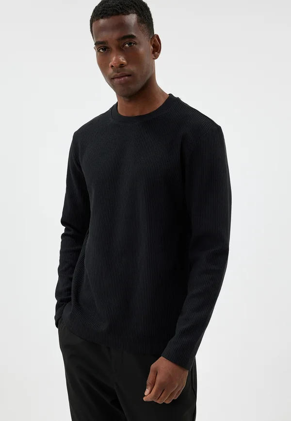 CREW NECK  - Strickpullover - black