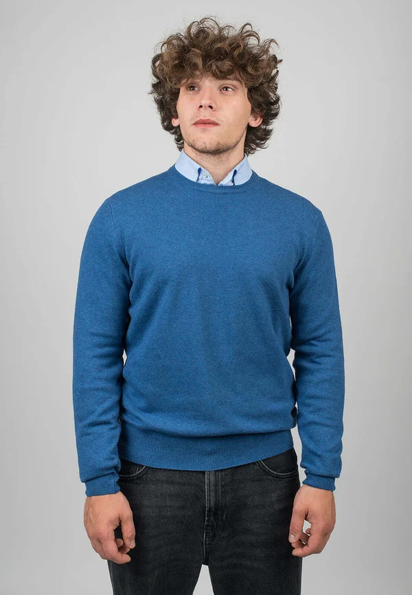 CREW NECK - Strickpullover - blu royal
