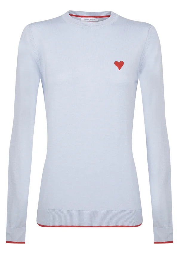 CREW NECK - Strickpullover - blue