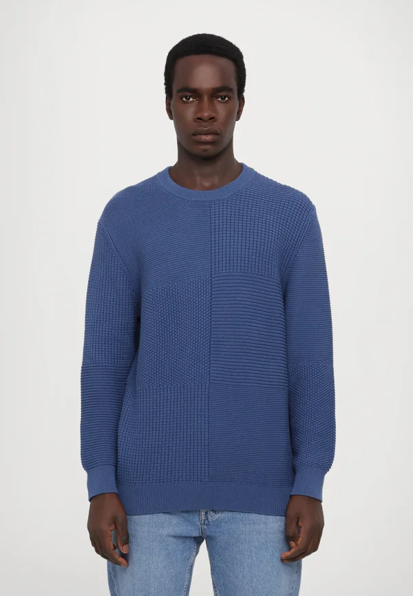 CREW NECK - Strickpullover - blue