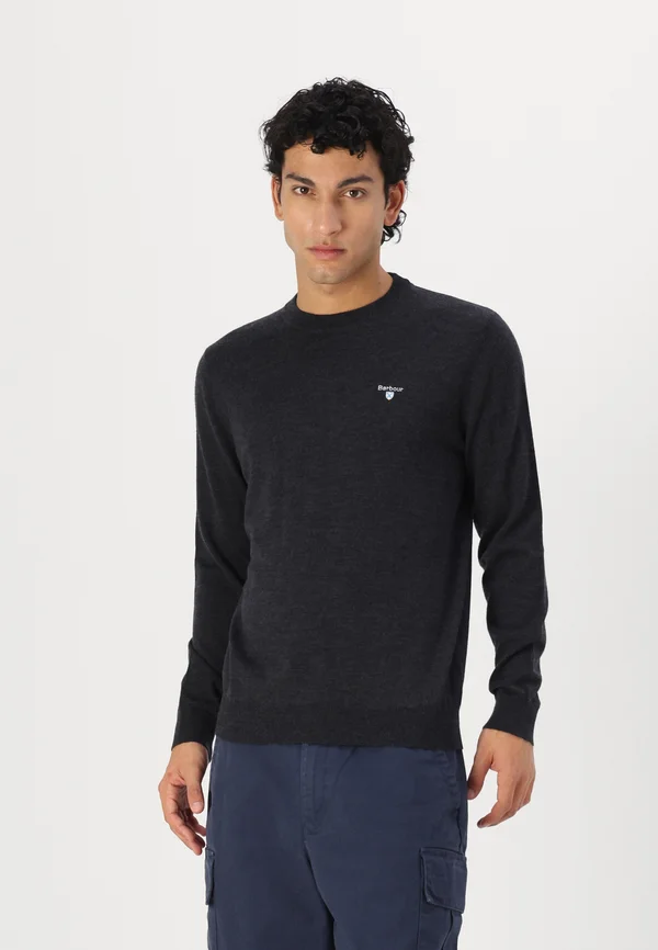 CREW NECK  - Strickpullover - charcoal