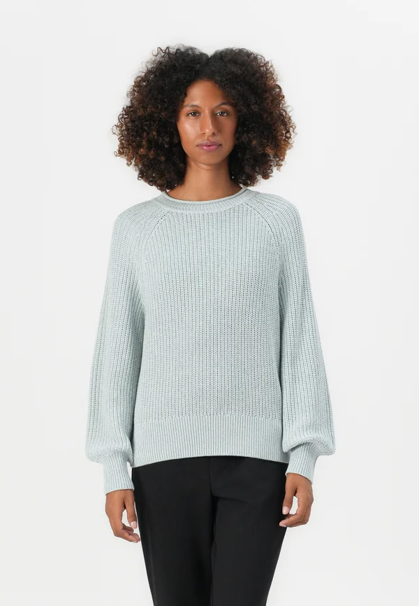 CREW NECK - Strickpullover - cloud blue melange