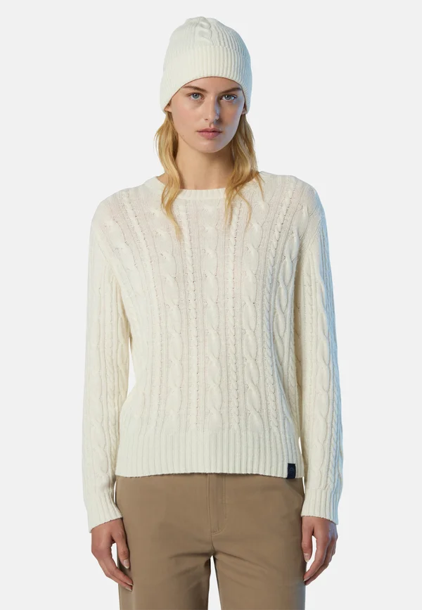 CREW-NECK  - Strickpullover - cream