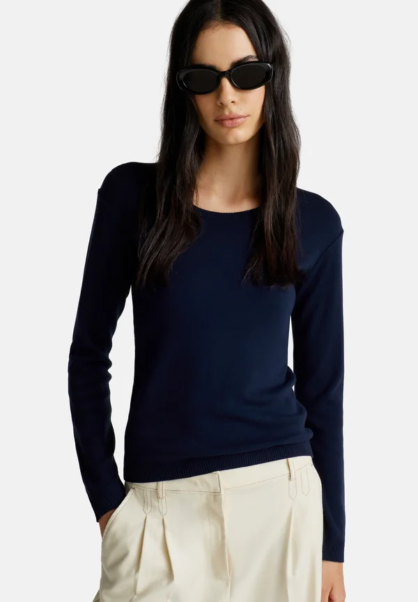 CREW NECK  - Strickpullover - dark blue