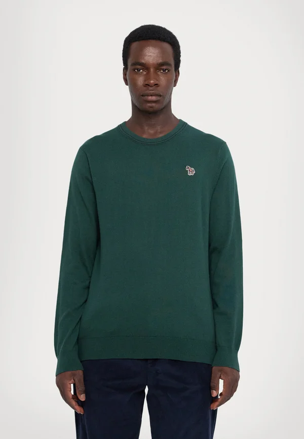 CREW NECK - Strickpullover - dark green