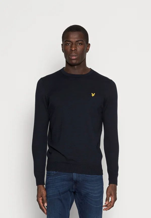CREW NECK - Strickpullover - dark navy