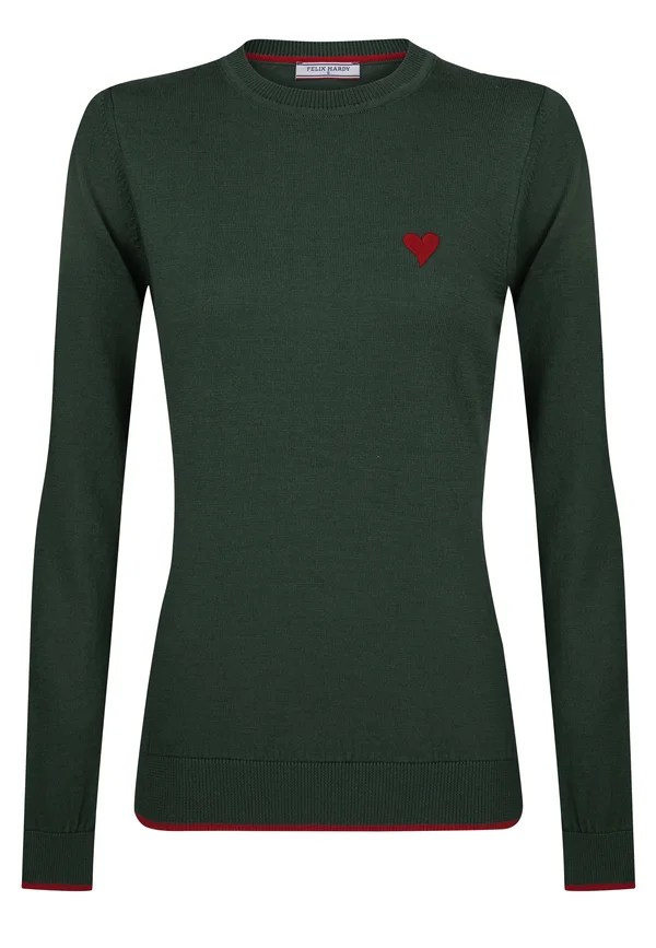 CREW NECK - Strickpullover - green