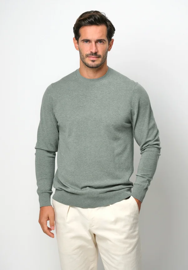 CREW NECK - Strickpullover - green