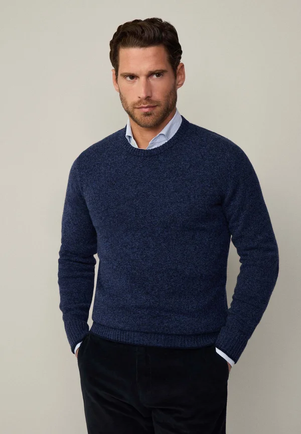 CREW NECK - Strickpullover - ink blue