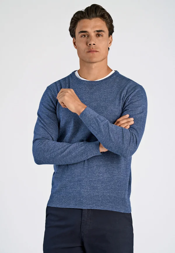 CREW NECK - Strickpullover - navy