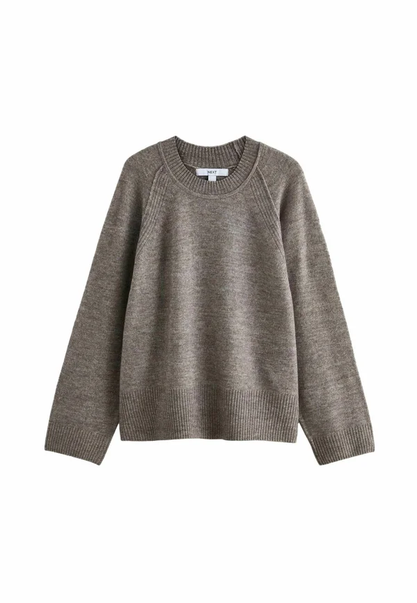 CREW NECK - Strickpullover - neutral mole