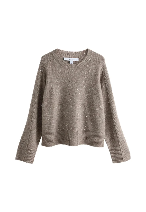 CREW NECK - Strickpullover - neutral sequin