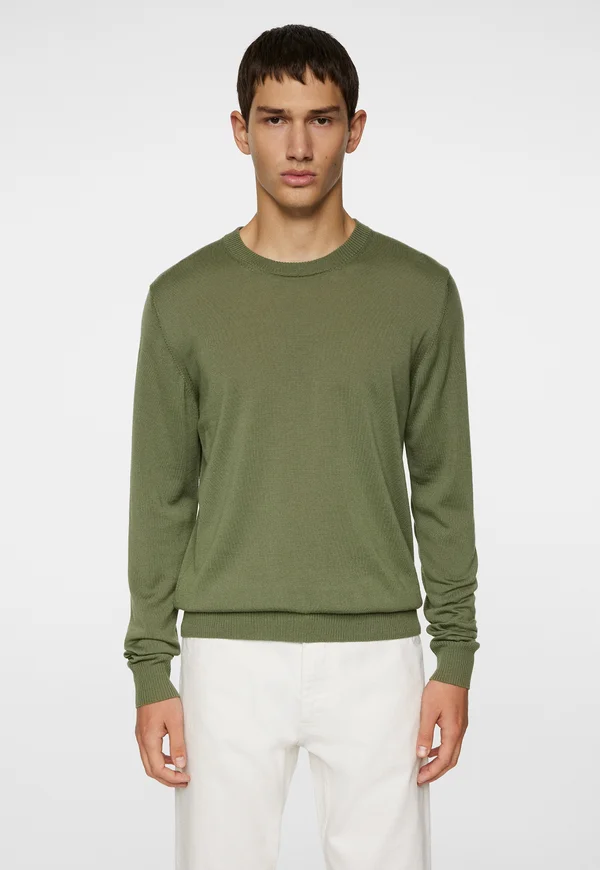 CREW NECK - Strickpullover - olivine