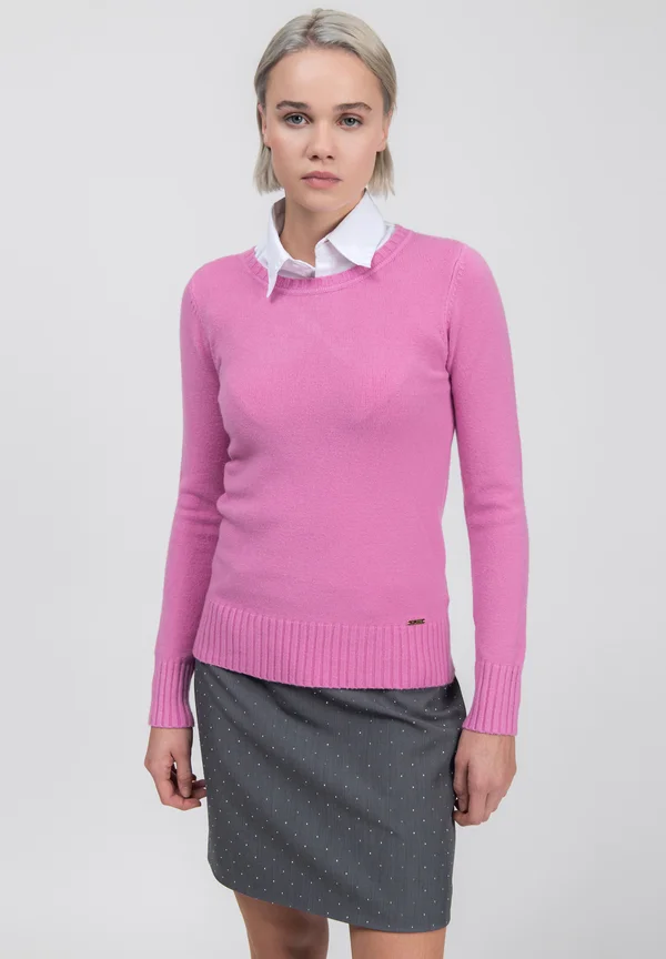 CREW-NECK - Strickpullover - pink