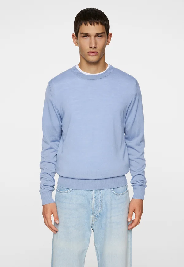 CREW NECK - Strickpullover - rain washed