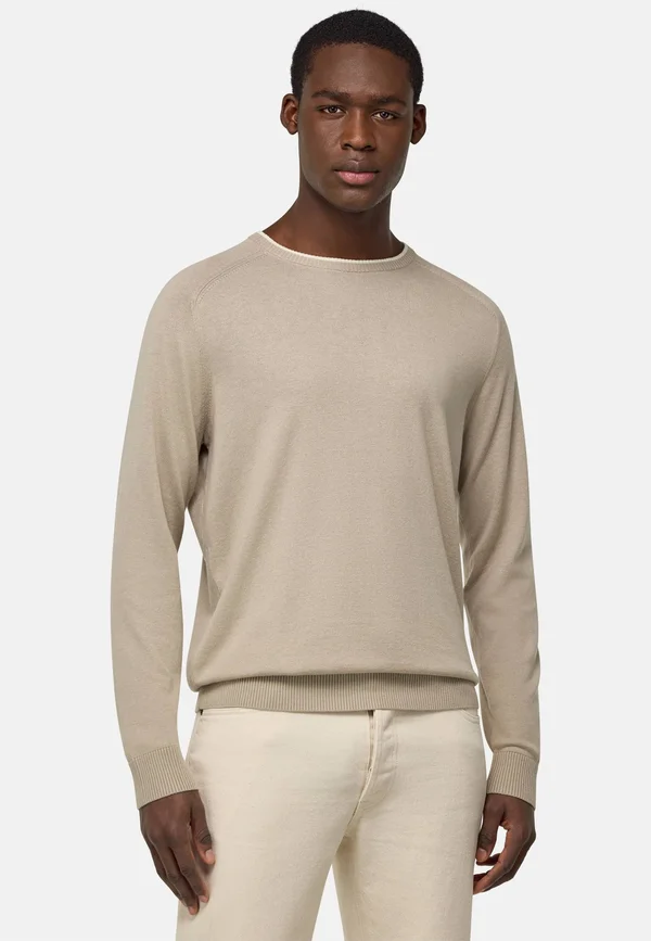 CREW NECK - Strickpullover - sand