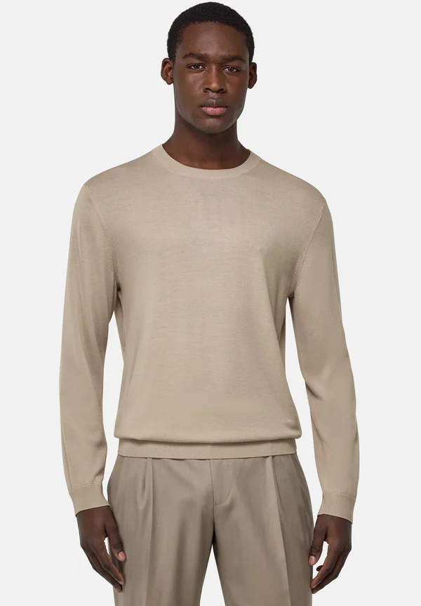CREW NECK - Strickpullover - sand