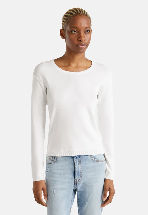 CREW NECK  - Strickpullover - white