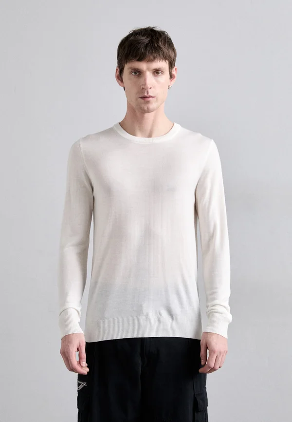 CREW NECK - Strickpullover - white