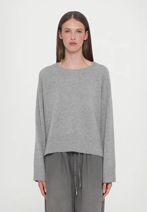 CREW NECK WIDE SLEEVE - Strickpullover - light grey